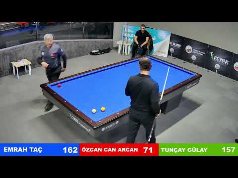 TUNÇAY GÜLAY & ÖZCAN CAN ARCAN Bilardo Maçı - 2022 ARTİSTİK 1.ETAP-1.TUR