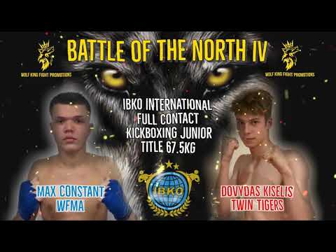 Max Constant vs Dovydas Kilelis - Battle of the North 4 (IBKO International Title)