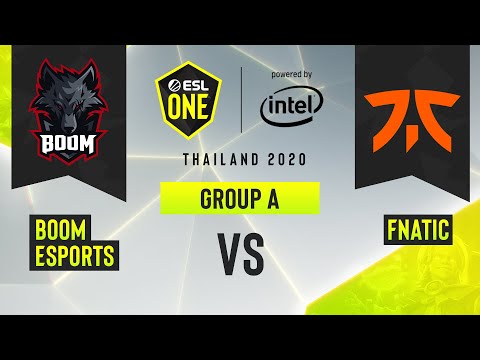 Dota2 - BOOM Esports vs. Fnatic - Game 2 - ESL One Thailand 2020 - Group A - Asia
