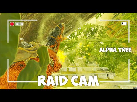 Ark Raid Cam - How a Youtuber Tribe Raids Valguero Alpha Tree On Ark!