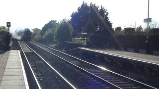 preview picture of video '34067 Tangmere passes Thurston on The Anniversay Fenman'