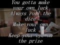 Jedward - Make Your Own Luck - lyrics 