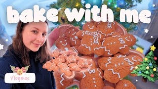 a cosy christmas bake with me 🍪🎄 a christmassy catch-up & decorating gingerbread men!