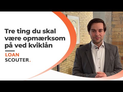 Tre ting du skal være opmærksom på ved kviklån - Loancouter.com Danmark
