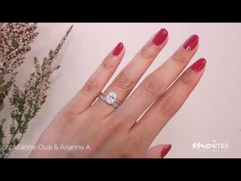 'Arianne Oval & Arianne A' Moissanite Set | Moi Moi Fine Jewellery