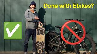 Can an electric skateboard replace an ebike? | The Meepo Rover Review #ebike #eskateboard