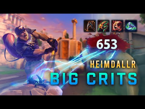 HEIMDALLR WITH CRIT HITS SO HARD!! - Smite Ranked