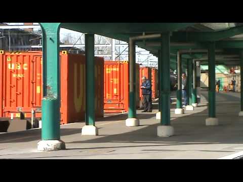 DB Schenker 66055 heads northbound through Carlisle (17/03/09)