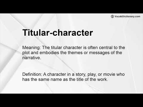 Titular-character Meaning