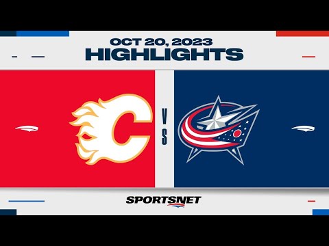 NHL Highlights | Flames vs. Blue Jackets - October 20, 2023