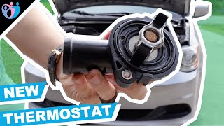 how to replace a thermostat on dodge grand caravan | P0128 Fixed