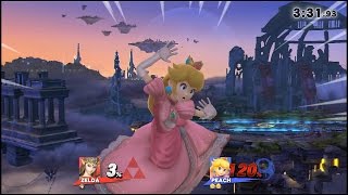 スマブラforWiiU ガチ1on1 ゼルダvsピーチ(TEC-XXさん)