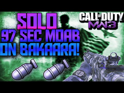 Fast Solo 97 Second MOAB w/ M4A1 On Bakaara! Call Of Duty Modern Warfare 3 Multiplayer Gameplay!