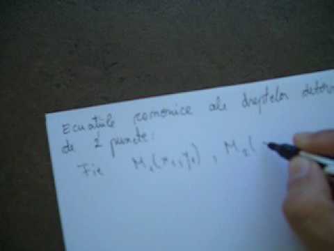 Geometrie analitica matematica