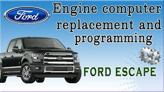2008 Ford Escape Engine Computer Replacement and Programming due to alternator overcharging