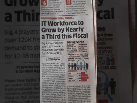 Boom in IT sector Hiring is going to stay long | Big 4 co to Hire 120K Freshers | Good News for BCA