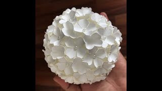 How to Make a Hydrangea Ball Center for Paper Flowers