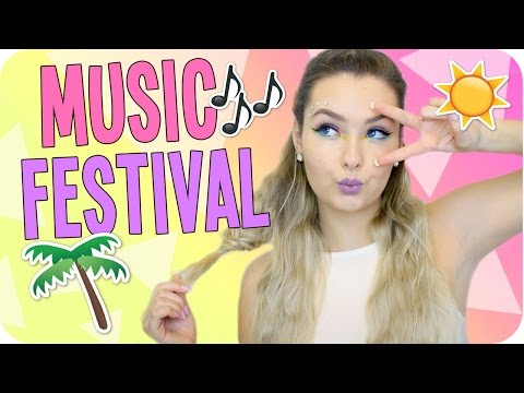Music Festival Essentials, Makeup & Hair! Video