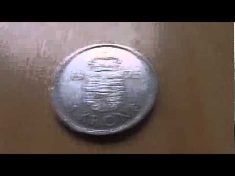1 Krone   Münze aus Dänemark von 1976 in HD