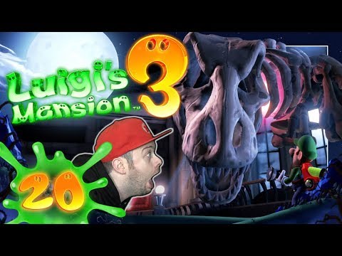 LUIGIS MANSION 3 👻 #20: Tyrannosaurus Rex Skelett-Boss nachts im Museum