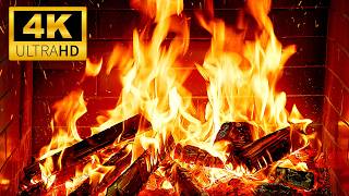 The MOST Relaxing Fireplace for TV 🔥4K Fireplace with Crackling Fire Sounds | Study, Focus Ambience