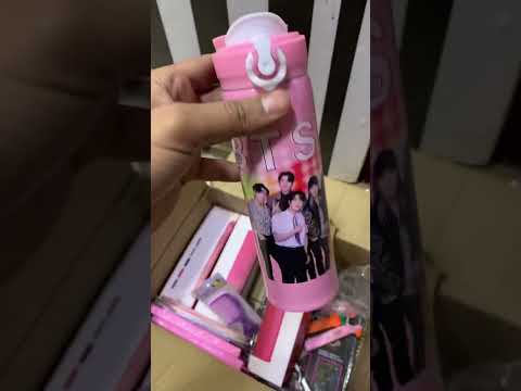 BTS water bottle | BTS stationery | cute stationery #schoolsupplies #stationery