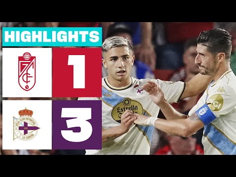 GRANADA CF 1 - 3 RC DEPORTIVO | RESUMEN LALIGA HYPERMOTION
