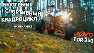 Быстрый спортивный квадроцикл KAYO Tor 250 на механике