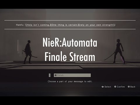 The ultimate sacrifice?! NieR:Automata Finale Stream! (Endings C/D/E)