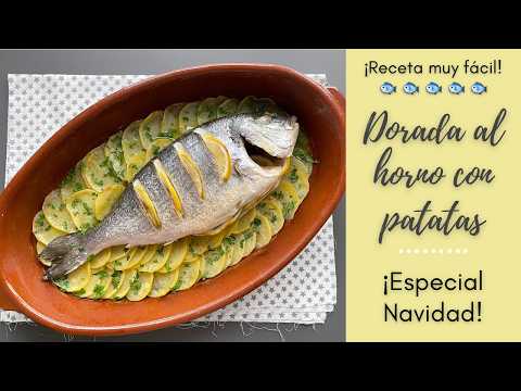 La MEJOR Receta de PESCADO AL HORNO con PATATAS PANADERA🐟 ¡Queda PERFECTO!🤤 Especial Navidad🎄