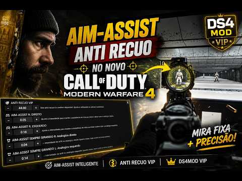 AIM-ASSIST + ANTI RECUO no NOVO CALL OF DUTY Modern Warfare 4 🔥 DS4MOD VIP