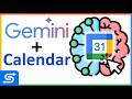 How To Use Gemini AI With Google Calendar Tutorial