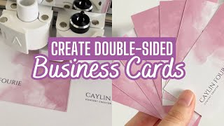 Make Double-Sided Business Cards Instantly with Cricut - Here