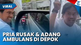 VIRAL AMBULANS DIADANG PEMOTOR hingga Terjadi Pengrusakan di Depok, Tak Percaya akan Jemput Pasien