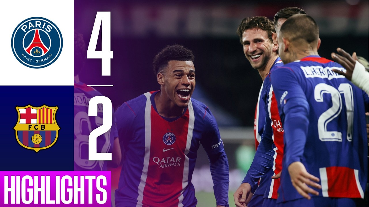 Paris Saint-Germain FC 4 - 2 FC Barcelona highlights