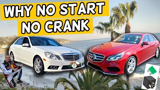 WHY MERCEDES W212 DOES NOT START, DOES NOT CRANK E CLASS E350 E400 E250 E200 E220 E250 CDI BLUETEC