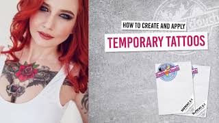 How to create and apply temporary Tattoos with The Magic Touch Tattoo 2.1 Tattoo Transfer Paper