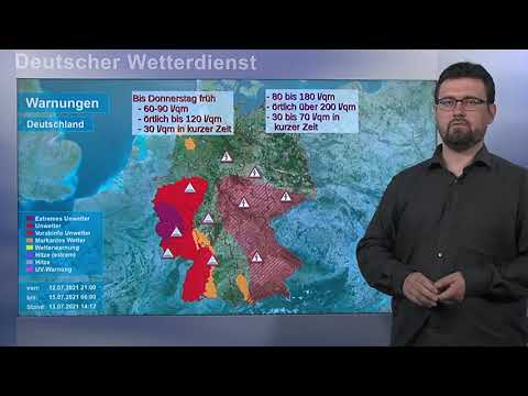 13.07.2021 Unwetterinformation  - Deutscher Wetterdienst (DWD)