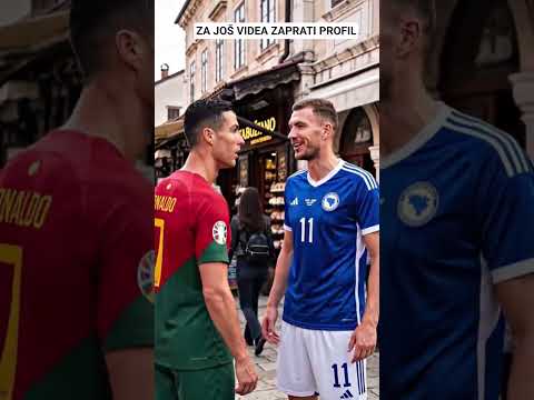 Ronaldo bari curu u Sarajevu a Dzeko ga pokušava naučiti kako to treba ići