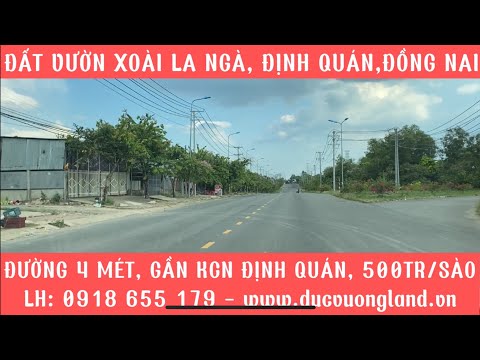 Bán Đất Vườn Xoài Ngay KCN Định Quán 420 triệu