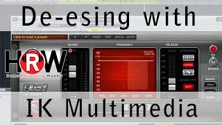 Video thumbnail for De-essing vocals with the T-racks De-esser, from IK Multimedia by Kern Ramsdell