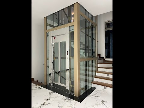 THANG MÁY LỒNG KÍNH FUJI - THANG KÍNH KHUNG NHÔM - THANG MÁY 450KG - THANG MÁY KÍNH ĐẸP