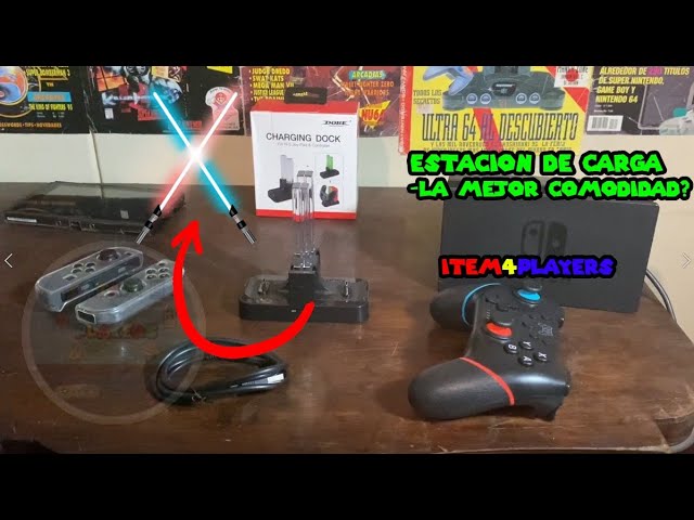 Vídeo relacionado con Cargador para Joycon Switch/OLED, 2,5H de Base Carga Mando para Nintendo Switch con Luz RGB y Control Inteligente de Carga, Estacion de Carga joycon para Nintendo Switch Accesorios