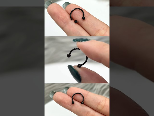 Vídeo relacionado con WARRIOR Estéril Piercing de lengua Pezón Oreja Barbell Anillo Barras de titanio G23 Body Jewelry 16G (1.2 mm) con dos bolas 3 mm de una sola pieza PTL-001 (8mm)
