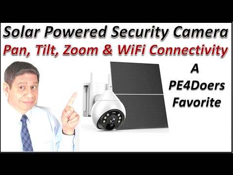 The Anwike Solar Powered PTZ Security Camera Setup and Review