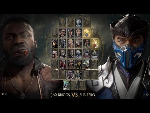 Mortal Kombat 11 - jax vs subzero - hard