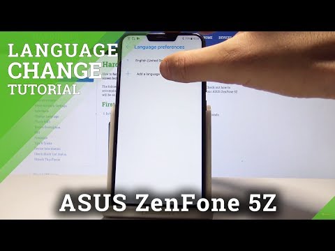 How to Change Language on ASUS ZenFone 5Z - Language Settings