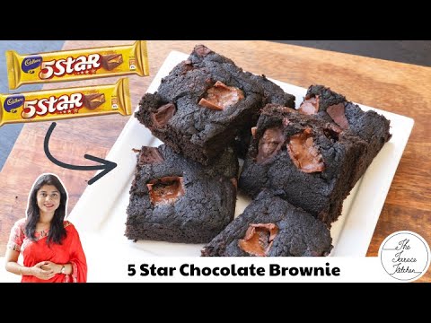 No Oven, No Maida, No Egg, 5 Star Chocolate Brownie | Loaded Chocolate Brownie Recipe