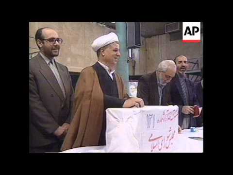 IRAN: TEHRAN:  RAFSANJANI'S REACTION TO VOTE