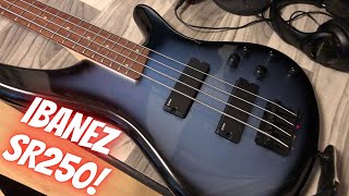 Video thumbnail for IBANEZ SR250 BASS GUITAR REVIEW! by Metal Till Death